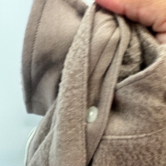 PINK by Victoria's Secret Reverse Fleece Cropped Polo Sweatshirt Rose - Picture 4 of 13